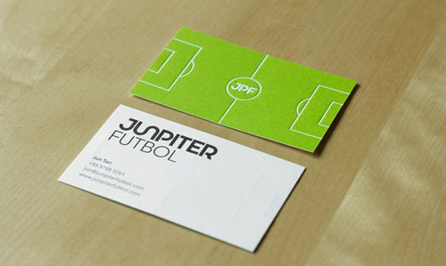 Junpiter-Futbol Best Business Card Designs - 300 Cool Examples and Ideas