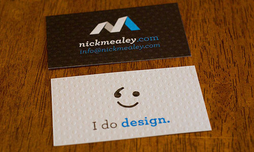 Nick-Mealey Best Business Card Designs - 300 Cool Examples and Ideas