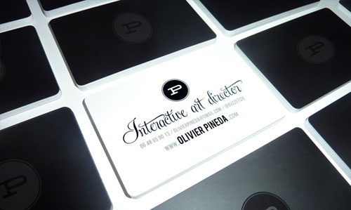 Olivier-Pineda Best Business Card Designs - 300 Cool Examples and Ideas