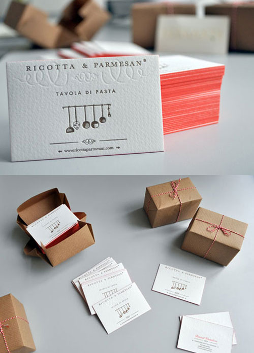 Ricotta-n-Parmesan Best Business Card Designs - 300 Cool Examples and Ideas