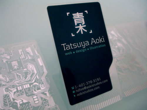 Tatsuya-Aoki Best Business Card Designs - 300 Cool Examples and Ideas