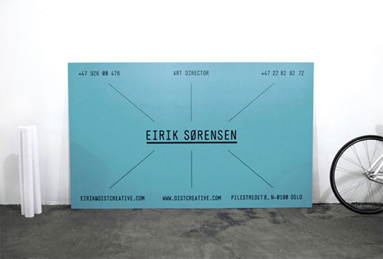 Eirik-Sorensen Best Business Card Designs - 300 Cool Examples and Ideas