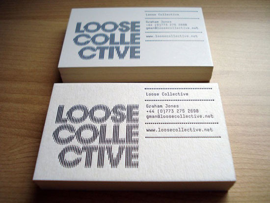 Loose-Collective Best Business Card Designs - 300 Cool Examples and Ideas