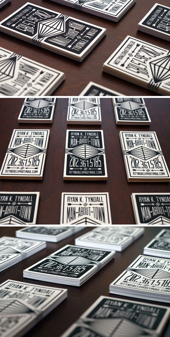 Man-About-Town Best Business Card Designs - 300 Cool Examples and Ideas
