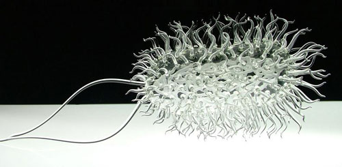 glass-ecoli-virus-luke-jerram Strange Art That You'll Love (80 Cool Examples Of Art)