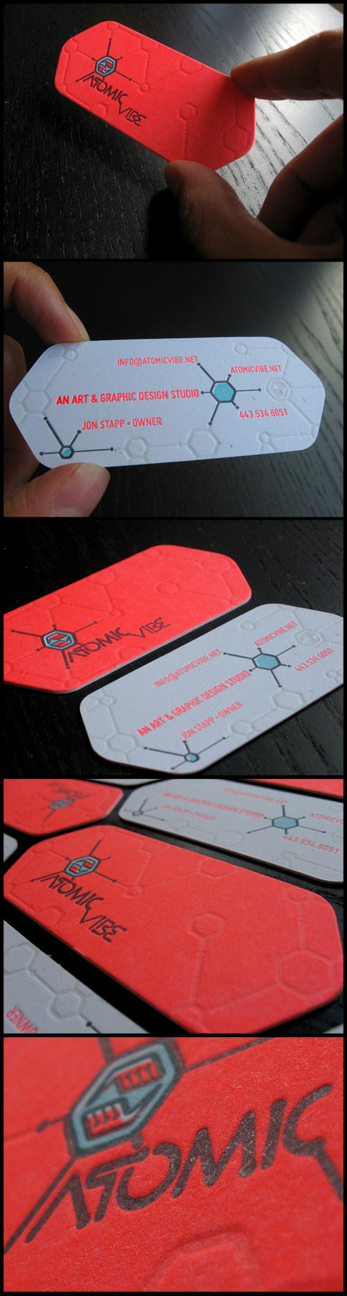 Atomic-Vibe Best Business Card Designs - 300 Cool Examples and Ideas