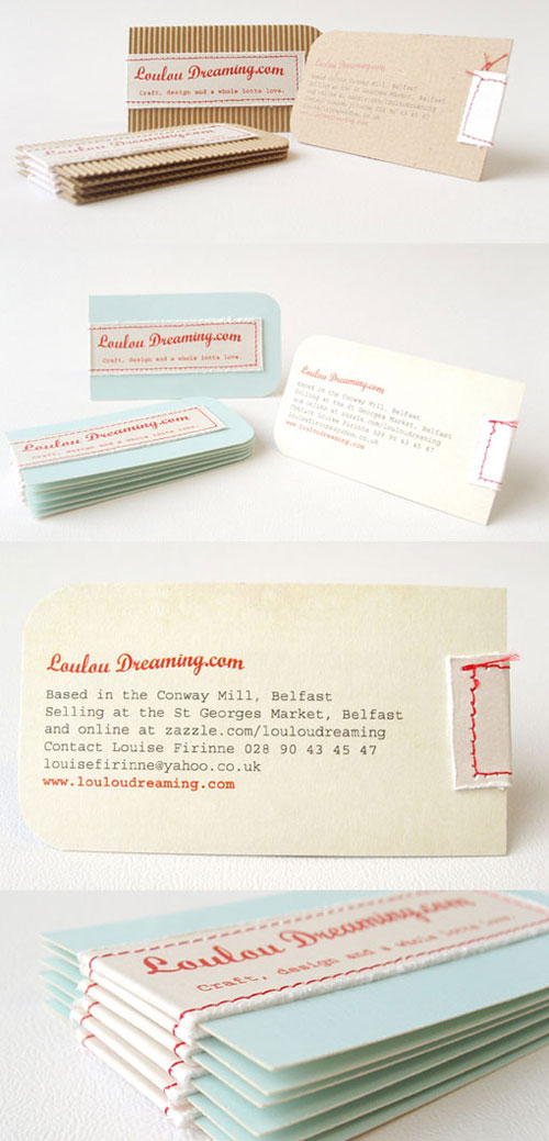 Loulou-Dreaming Best Business Card Designs - 300 Cool Examples and Ideas