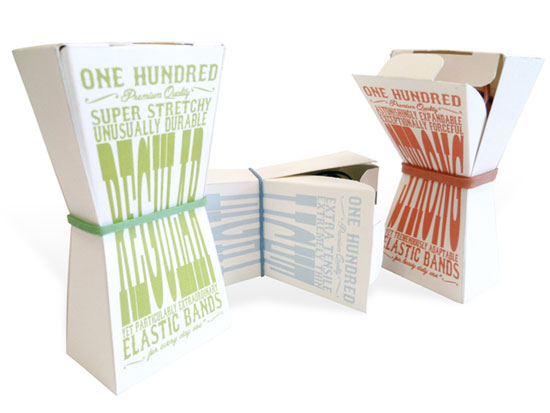 100-Elastic-Bands Awesome product packaging designs (44 ideas)