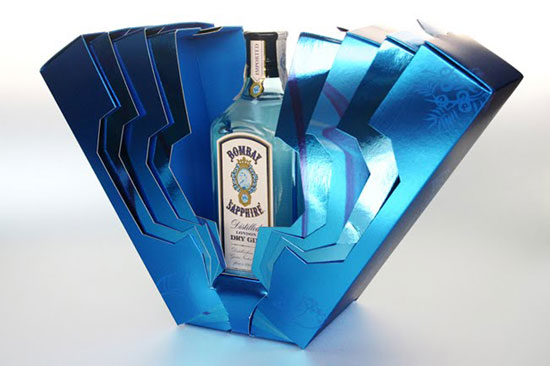 Bombay-Sapphire-Layers Awesome product packaging designs (44 ideas)
