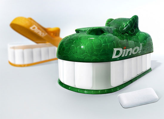Dino-Gum Awesome product packaging designs (44 ideas)