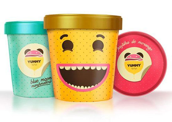 Yummy-ice-cream Awesome product packaging designs (44 ideas)