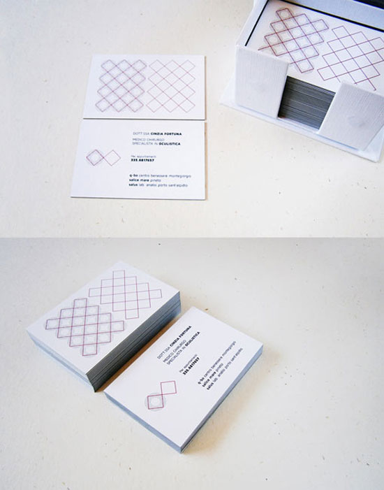 Cinzia-Fortuna Best Business Card Designs - 300 Cool Examples and Ideas