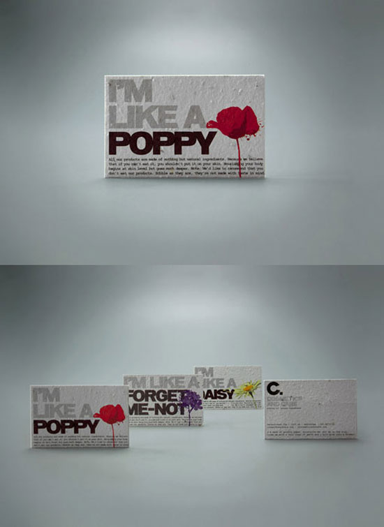 Cosmetics-and-Care Best Business Card Designs - 300 Cool Examples and Ideas