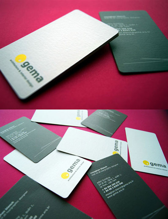 Gema-Architecture-n-Interior-Design Best Business Card Designs - 300 Cool Examples and Ideas