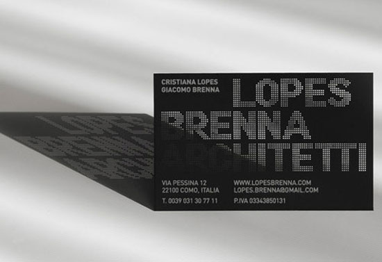 Lopes-Brenna-Architetti Best Business Card Designs - 300 Cool Examples and Ideas