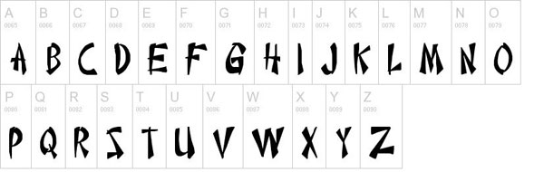Chinese-Takeaway Chinese, Japanese and Korean Styled Fonts (44 Free Fonts)