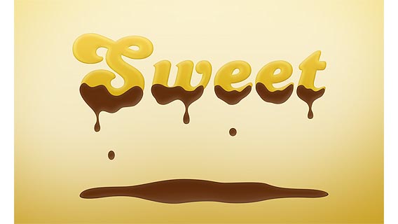 create-a-sweet-chocolate-coated-text Photoshop Typography Tutorials (80 Examples)