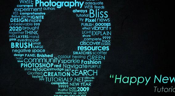 creating-a-typographic-wallpaper Photoshop Typography Tutorials (80 Examples)