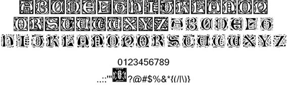 Gothic-Leaf Free Celtic Fonts To Download (56 Examples)