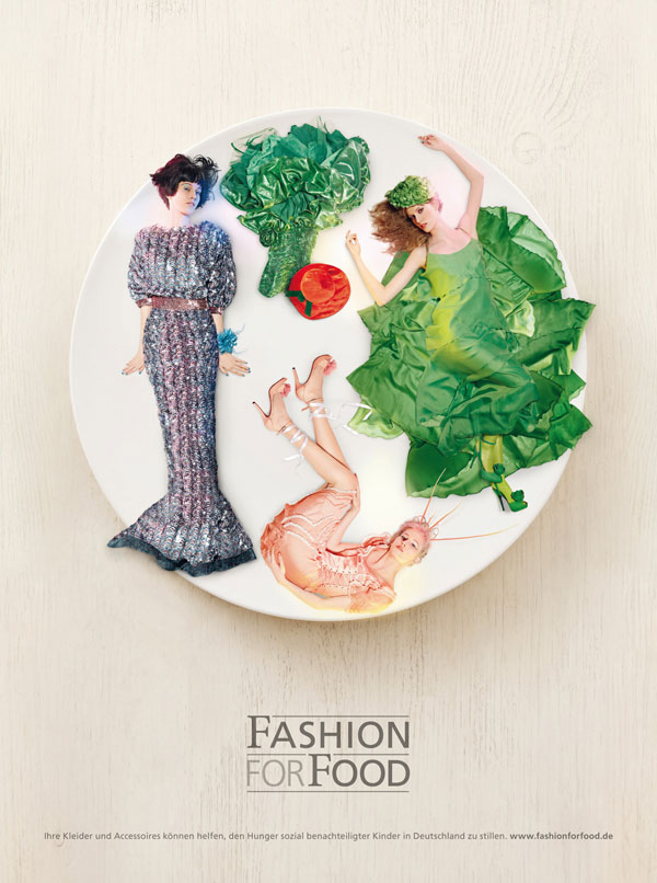 Fashion-for-Food 500 Creative And Cool Advertisement Ideas