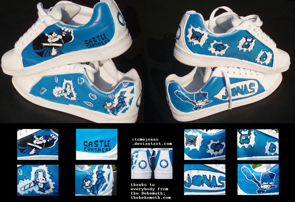 Custom_CastleCrashers_Sneakers_by_ItsmeJonas Custom Shoe Design Ideas Created By Designers