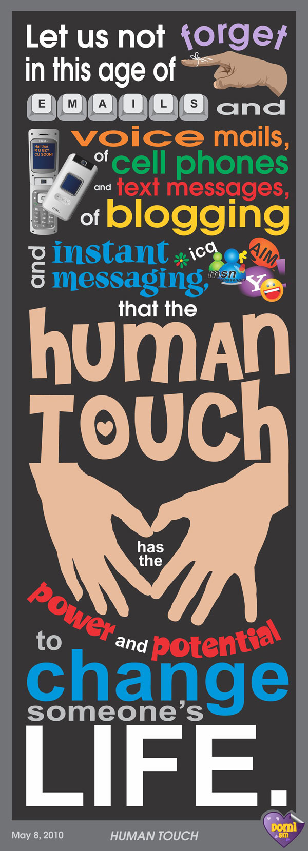 human_touch_by_domism-d2p8lj0 Typography posters: Tips, Best Practices, And 108 Examples
