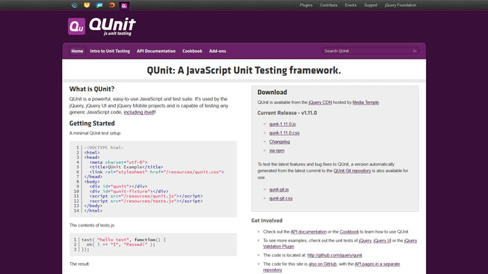 qunitjs_com JavaScript Testing Frameworks: The Best to Test JS Code