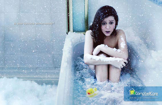 Campbell-Care-Plumbing,-Heating-and-Air 37 Examples Of Photo Manipulations In Print Ads
