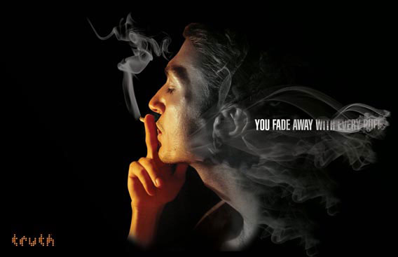 Truth---You-fade-away-with-every-puff 37 Examples Of Photo Manipulations In Print Ads