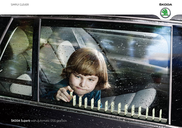 Skoda-Superb-with-automatic-DSG-gearbox 500 Creative And Cool Advertisement Ideas