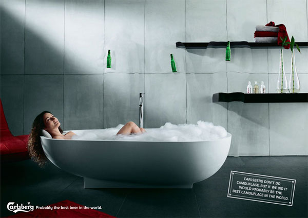Carlsberg---Camouflage 500 Creative And Cool Advertisement Ideas