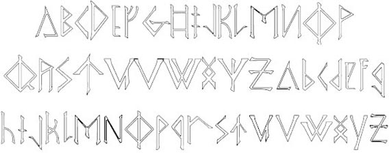 ODINS-SPEAR Free Roman And Greek Looking Fonts [36 Examples]