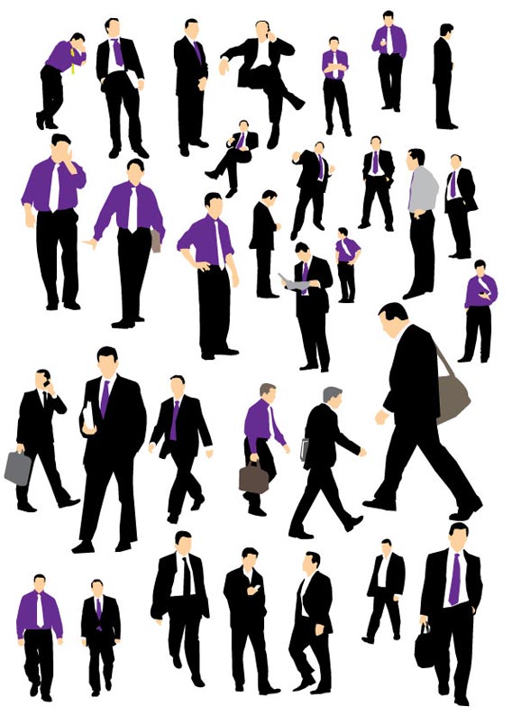 Businessman_silhouette_by_parka Huge Collection Of 30 Free Vector Silhouettes