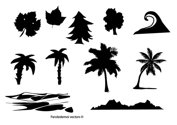 Nature_Ressources_by_paroledemoi Huge Collection Of 30 Free Vector Silhouettes