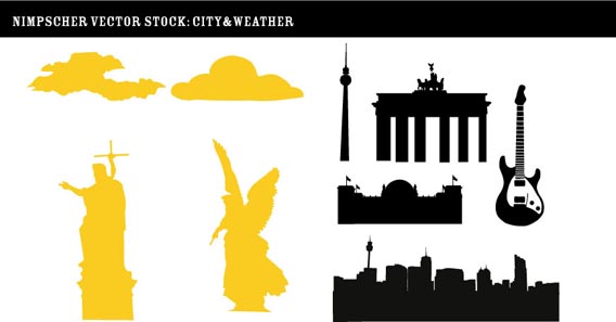 Nimpscher_city_vector_stock_by_Nimpscher Huge Collection Of 30 Free Vector Silhouettes
