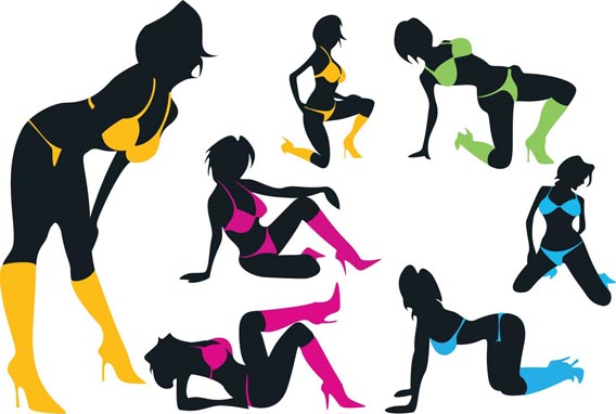 Strippers_01_by_xcutiner Huge Collection Of 30 Free Vector Silhouettes