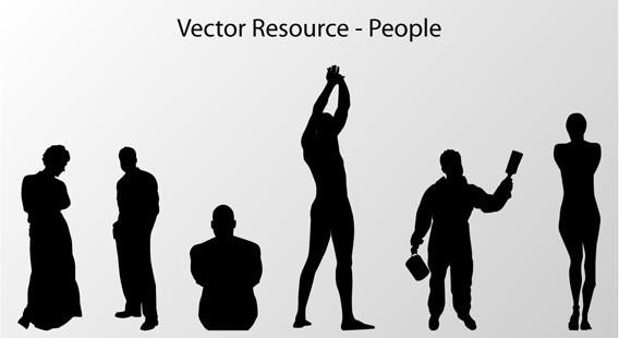 Vector_Resource___People_by_chaosmuse Huge Collection Of 30 Free Vector Silhouettes