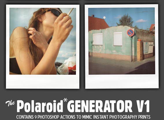 Polaroid_GENERATOR_V1_by_rawimage 88 Free Photoshop Actions For Photographers