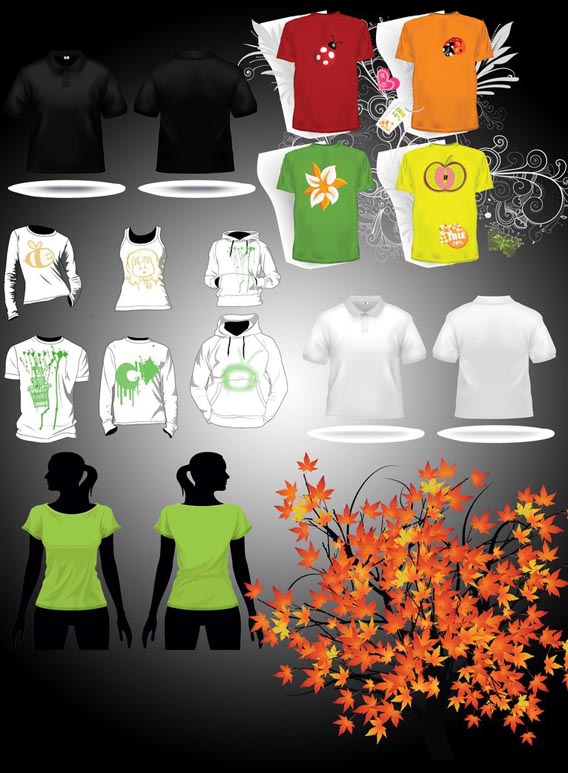 Tshirt_collection_by_atilazz 82 FREE T-Shirt Template Options For Photoshop And Illustrator