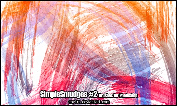SimpleSmudges__2__Brushes_Pack_by_env1ro 35 Of The Best Watercolor Brushes for Photoshop