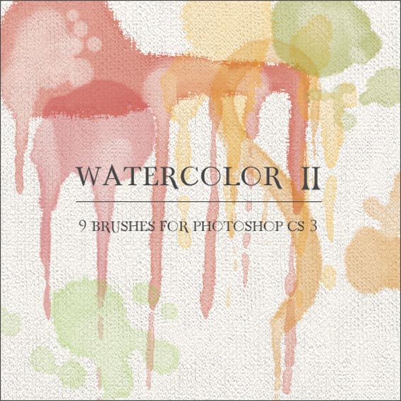 Watercolor_II_by_GrayscaleStock 35 Of The Best Watercolor Brushes for Photoshop
