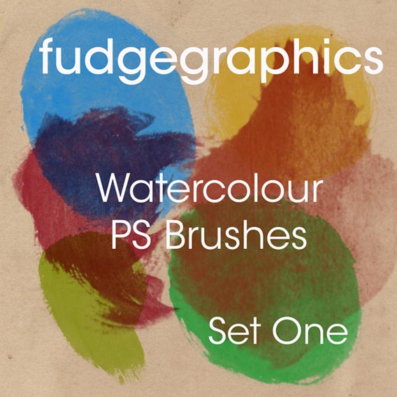 Watercolour_Brushes_Set_1_by_fudgegraphics 35 Of The Best Watercolor Brushes for Photoshop