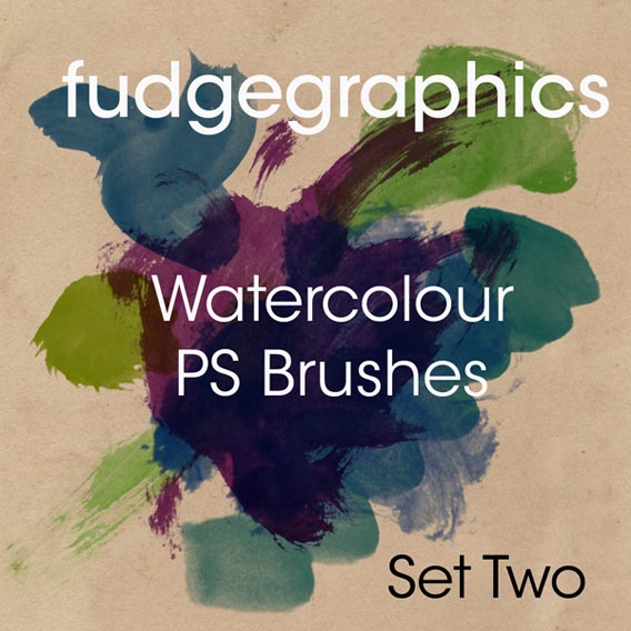 Watercolour_Brushes_Set_2_by_fudgegraphics 35 Of The Best Watercolor Brushes for Photoshop