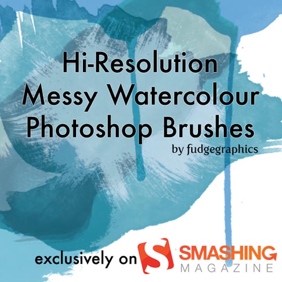 messy-release 35 Of The Best Watercolor Brushes for Photoshop