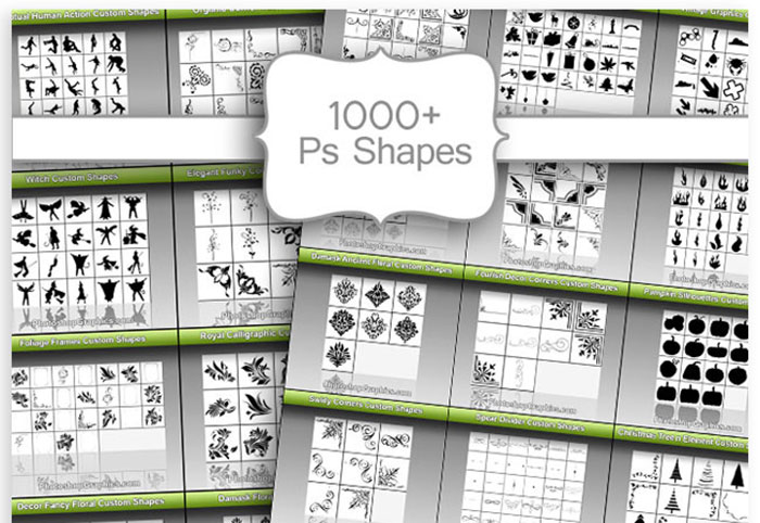 shapes All The Photoshop Custom Shapes You'll Need To Download