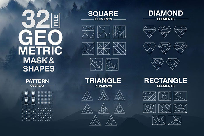 Vector-Geometric-Mask-Shapes-Vol2 All The Photoshop Custom Shapes You'll Need To Download