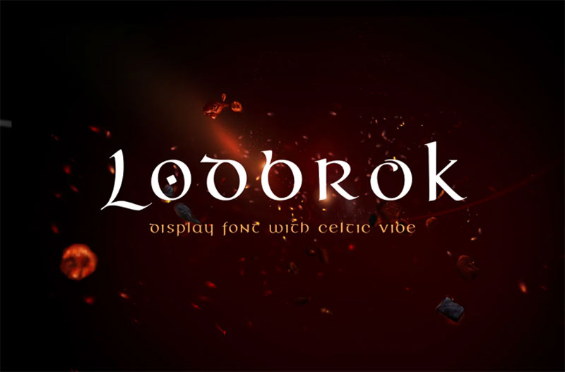 Lodbrok Free Celtic Fonts To Download (56 Examples)