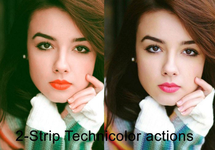 2-strip-technicolor 88 Free Photoshop Actions For Photographers
