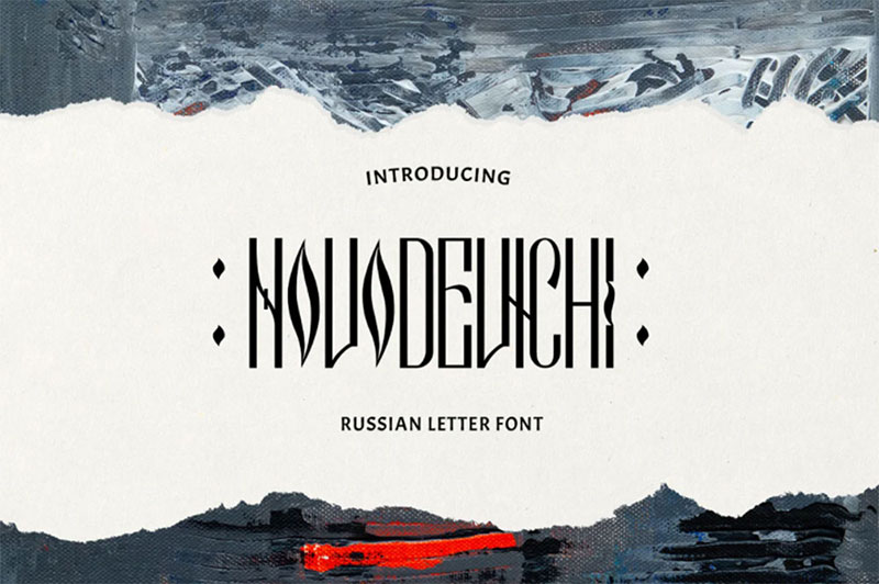 Novo-1 61 Free Russian Fonts Available For Download
