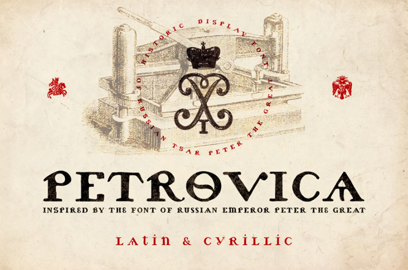 petrovica 61 Free Russian Fonts Available For Download